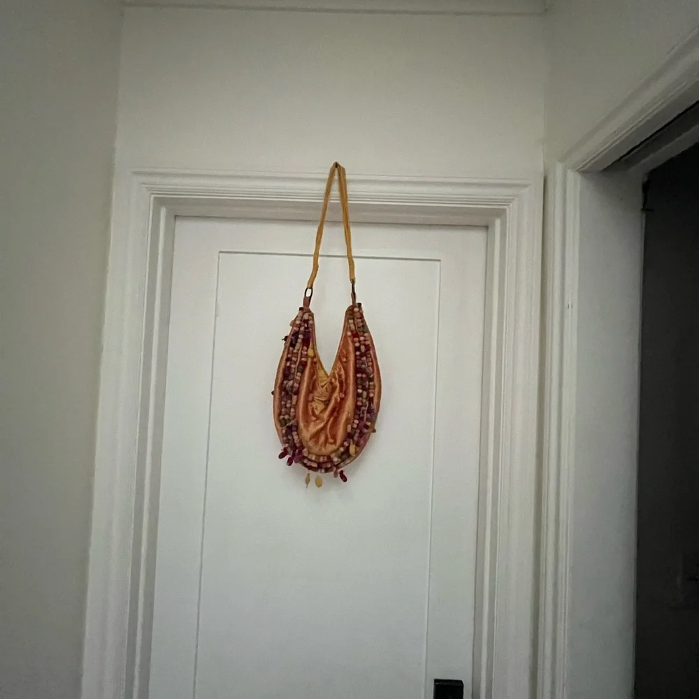 Vintage CHAN LUU beaded silk purse NWOT - Picture 2 of 4